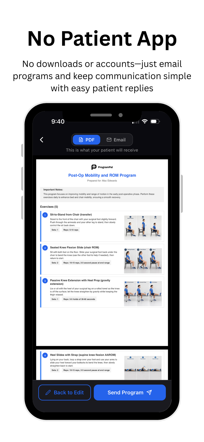 No Patient App