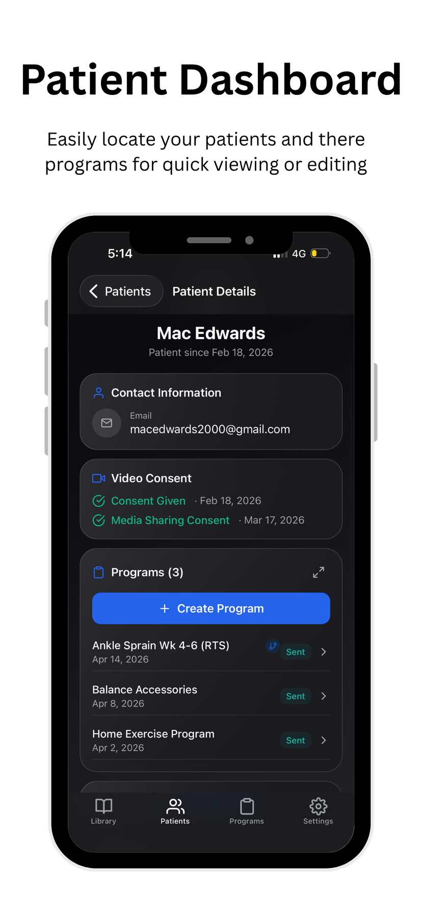 Patient Dashboard